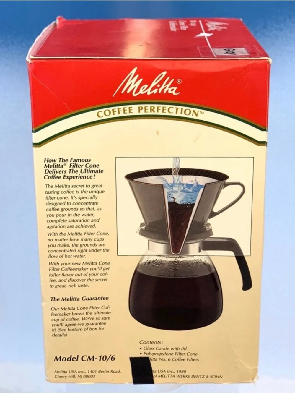 Melitta® 10-Cup Pour-Over Cone Filter Coffeemaker Set